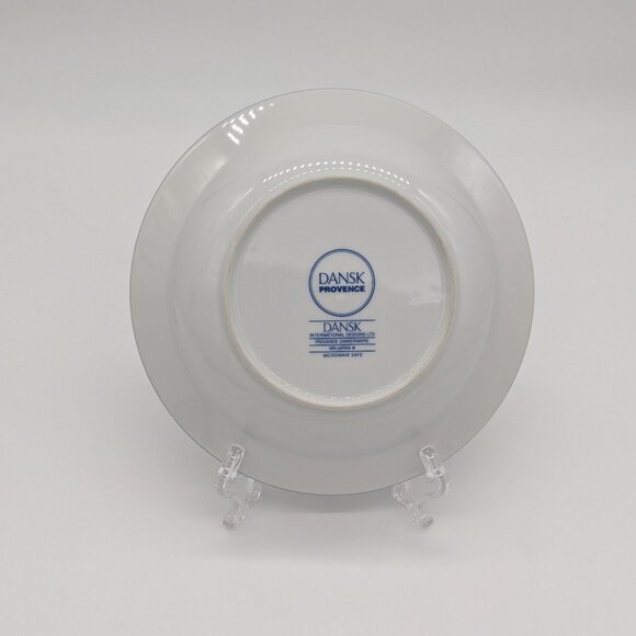 Dansk Provence Harvest Two Rim Soup Bowls Blue Green Some Scuffing Wear Used - Picture 6 of 6